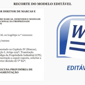 Modelo Resposta à Recusa Provisória no INPI + Consultoria